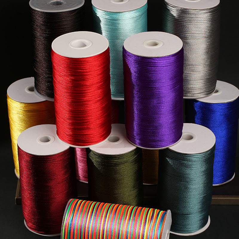 2.5mm Chinese Knot Nylon Cord Craft Rope – Braided Jewelry String for DIY Bracelet Making, Necklace Design, Beading & Handmade Art Projects