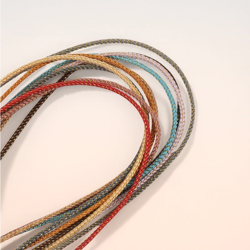 Starry Pattern 1.5mm Decorative Craft Cord, Mambo Style Jewelry String for Bracelet Weaving, Pendant Design & Handmade Projects