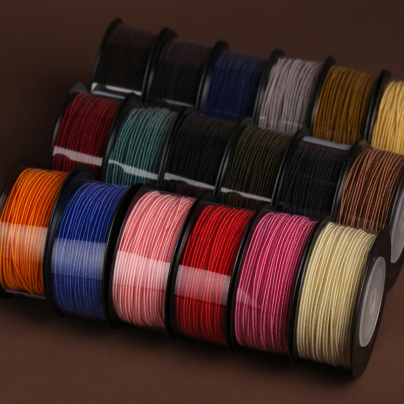 Multi-Color 0.8mm Knotting Rope for Handmade Jewelry & Traditional Knot Art, Nylon String for Chinese Knot, Button Knot and Pineapple Designs