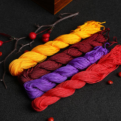 1mm Nylon Weaving String for Bracelet Crafting, Pendant Assembly and Ornamental Handmade Designs, Various Colors