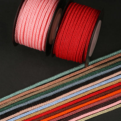 3.0mm Durable Woven Cord for Jewelry Making & Handmade Decoration, Nylon Braided Rope for Wristbands, Pendants & DIY Craft Use