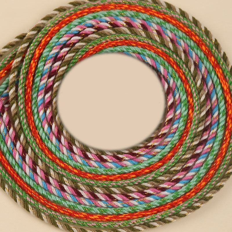 Starry Style 1.6mm Cotton Braided String, Hand-Twisted Craft Cord for Ornament Making, Wrist Decoration & DIY Textile Design