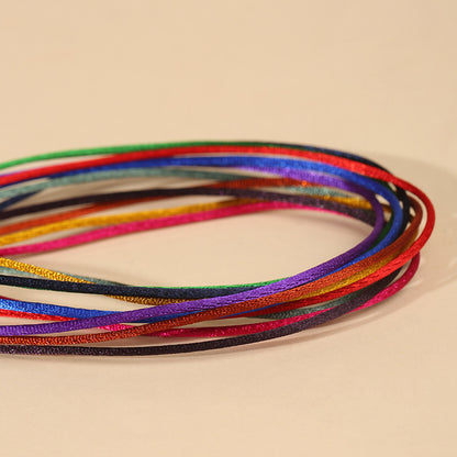 No.6 Ice Silk Jewelry Cord 2.0mm Braided String for Bracelet Craft, Necklace Design, Knot Weaving & Handmade Accessories