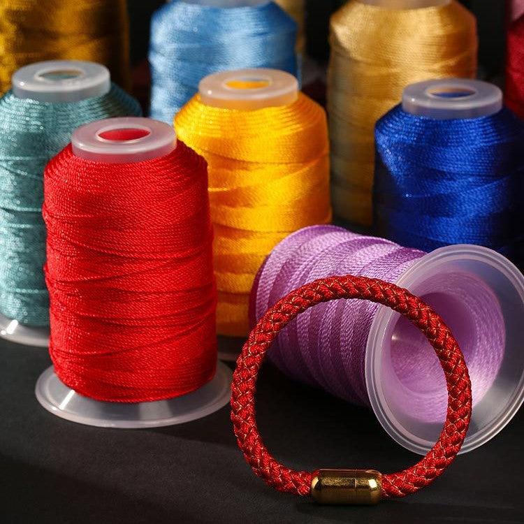 Glossy 0.7mm Braided Nylon Thread, Handmade Tassel Cord for Jewelry Making, Friendship Bracelets & Decorative Crafts