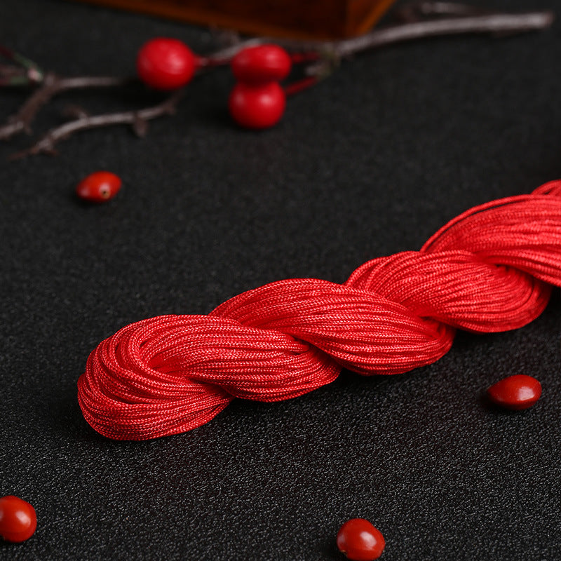 1mm Nylon Weaving String for Bracelet Crafting, Pendant Assembly and Ornamental Handmade Designs, Various Colors