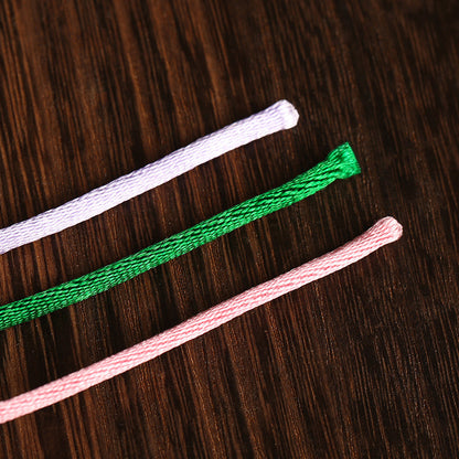 Premium 3mm Chinese Knot Cord, Korean Silk Look Braided Nylon Rope, 500g Jumbo Spool Craft String for DIY Jewelry, Bracelet Making & Home Styling