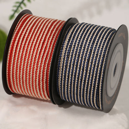 Decorative 8-Strand Cord for Jewelry Crafts, 2.5mm Soft Braided String for Bracelet Making, Knotting & Creative DIY Use