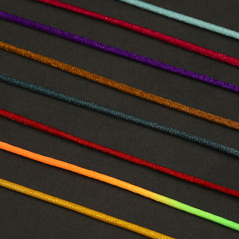 2.5mm Chinese Knot Nylon Cord Craft Rope – Braided Jewelry String for DIY Bracelet Making, Necklace Design, Beading & Handmade Art Projects