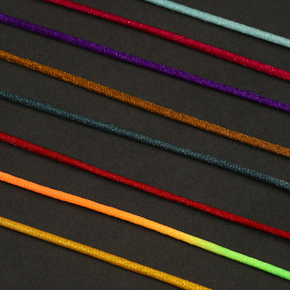 2.5mm Chinese Knot Nylon Cord Craft Rope – Braided Jewelry String for DIY Bracelet Making, Necklace Design, Beading & Handmade Art Projects