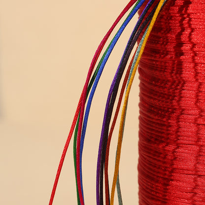 No.6 Ice Silk Jewelry Cord 2.0mm Braided String for Bracelet Craft, Necklace Design, Knot Weaving & Handmade Accessories