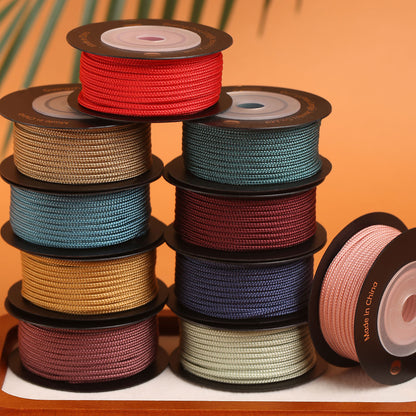 Soft 2mm Craft Rope, Round Jewelry Thread for Pendant Design, Handwoven Accessories & Creative DIY Projects