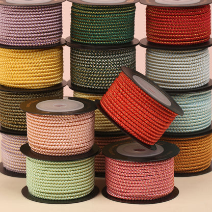 2.5mm Textured Dragon Scale Cord for Creative Jewelry Projects, Firm Weaving String, DIY Handmade Accessories Material, Wholesale Supply