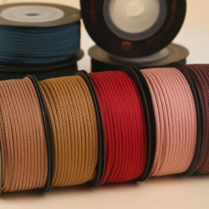 1.5mm Decorative Corn Cord for Handmade Jewelry, Flexible Polyester String for Bracelet Making, Wristband Weaving & DIY Craft Projects