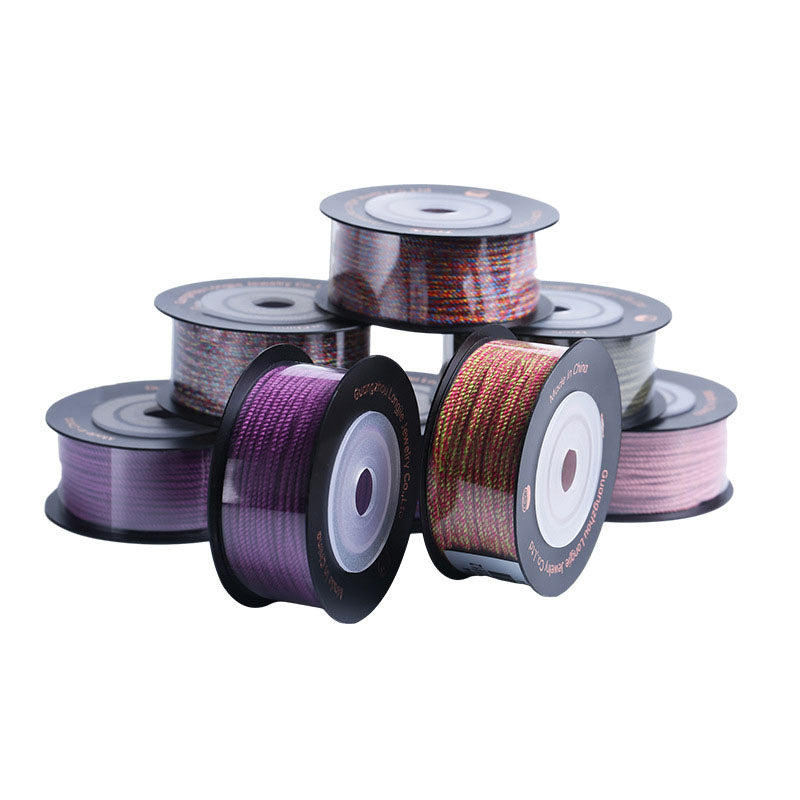 1.2mm Cotton Blend Chinese Knot Cord, DIY Jewelry Braiding Rope, Handmade Craft String,Colors Dunhuang Series