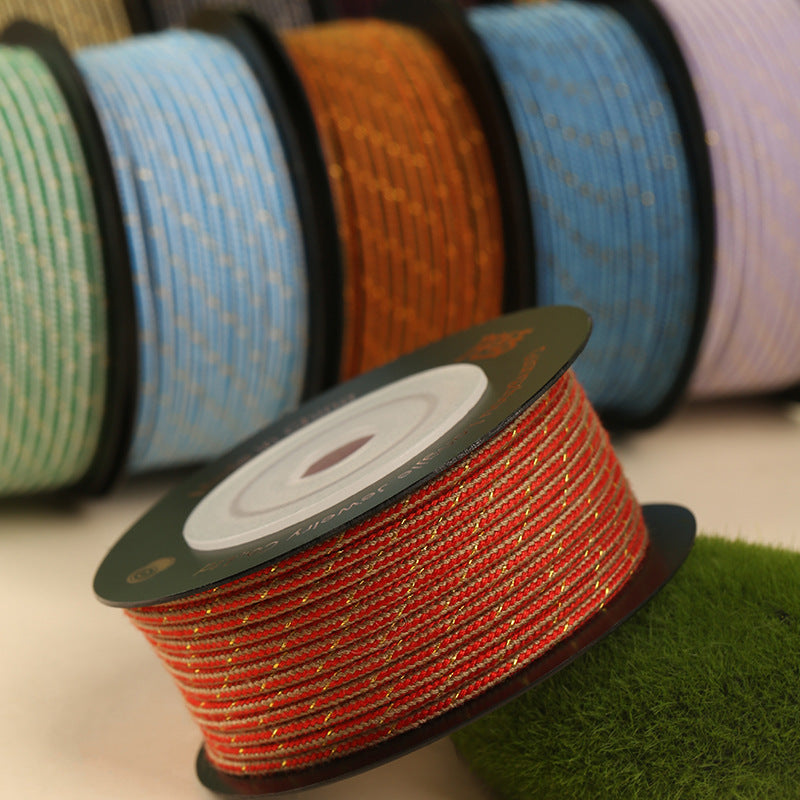 DIY Bracelet Making Cord 2.0mm, Polyester Cotton Ethnic Rope for Handmade Jewelry & Creative Craft Use