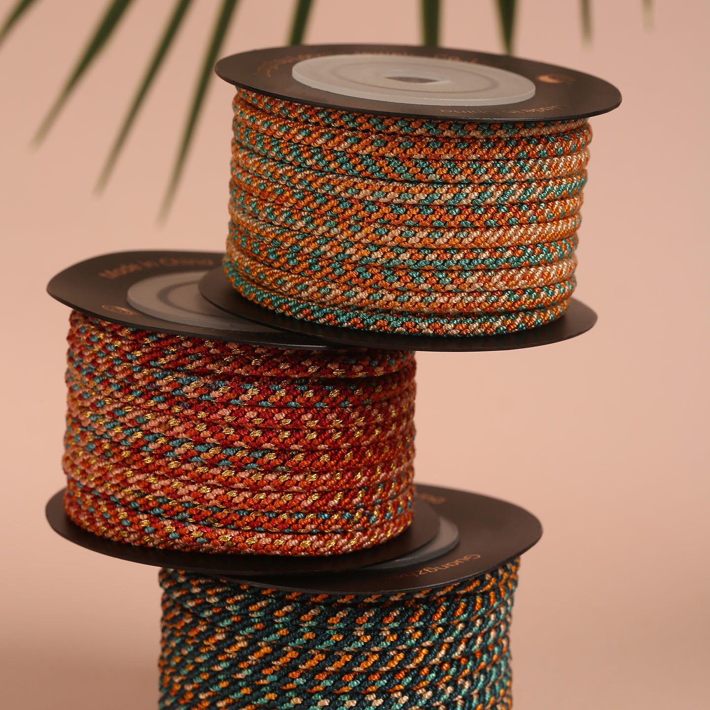 3.0mm Textured Corn Braided Rope for Handmade Jewelry Projects, Strong Nylon Cord for DIY Bracelets & Creative Crafts