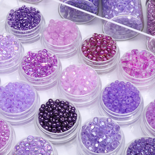 【Purple】Rice beads DIY