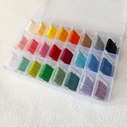 0.8mm Nylon Cord Set – 24 Colors for DIY Knotting, Jewelry & Craft Projects