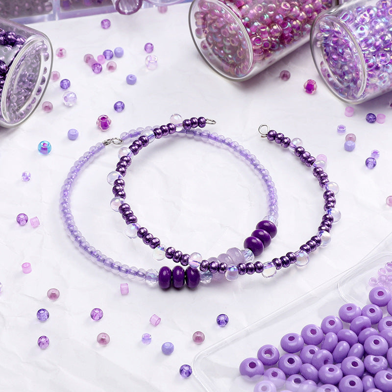 【Purple】Rice beads DIY