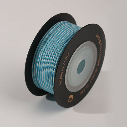 1.5mm Two-Tone B Nylon Cord for DIY Jewelry Making, Handwoven Bracelet & Pendant String, Multi-Color Options