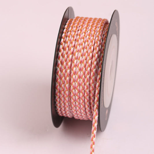 2.0mm Soft Gradient Mini Dragon Scale Cord for Bracelet Making, DIY Jewelry Braiding Rope, Handwoven Wrist Cord, Fade-Resistant Craft String, Multi-Color Options