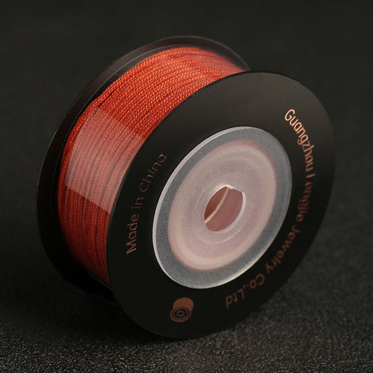 1.2mm Core-Spun Cotton Cord for DIY Bracelet Making, Handwoven Beading String, Wear-Resistant Bodhi Seed Cord, Jewelry Craft Thread, Colors