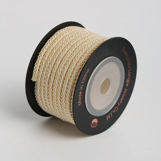 3.0mm Eight-Strand Twist Cord for Bracelet DIY, Handcrafted Square Rope, Eco-Friendly, Multi-Color, Non-Deforming Accessories