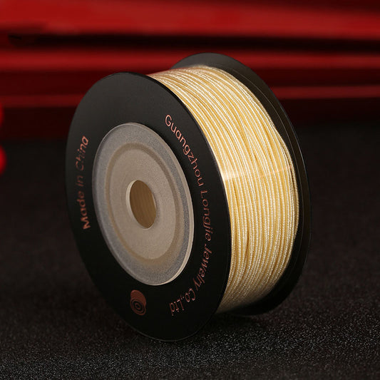 0.6mm Jewelry Wire Cord for DIY Crafting, Chinese Knot, Pineapple Knot, and Button Making, Color Options