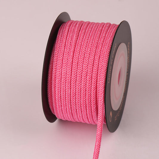 3mm Core-Wrapped Square Cord for DIY Bracelets & Jewelry, Handwoven Craft String, Multi-Color Options