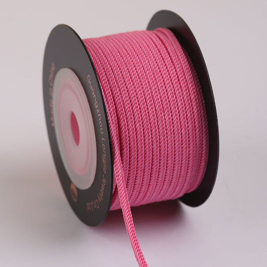 2.0mm Core Square Cord for DIY Bracelet & Handwoven Jewelry, Soft and Comfortable Nylon Craft Cord, Fade-Resistant, Multi-Color Options