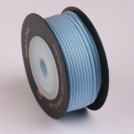 1.5mm Soft Corn Cord for Bracelet & Jewelry Making, Polyester Braiding Cord, Smooth Handmade Craft String, DIY Wristband & Necklace Weaving Cord, Multi-Color Options