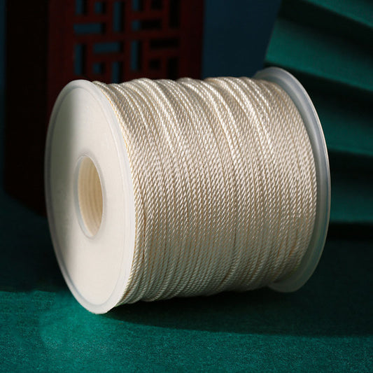 1.0mm Twisted Braiding Cord for Bracelet Making, Chinese Knot Cord, DIY Handwoven Jewelry String, Fade-Resistant Craft Rope, Multi-Color Options