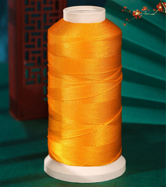 0.4mm Nylon Chinese Knot Thread for DIY Crafting, 6-Ply Tassel Cord, Ice Silk Braiding String, Colorfast Jewelry Making Thread, Colors