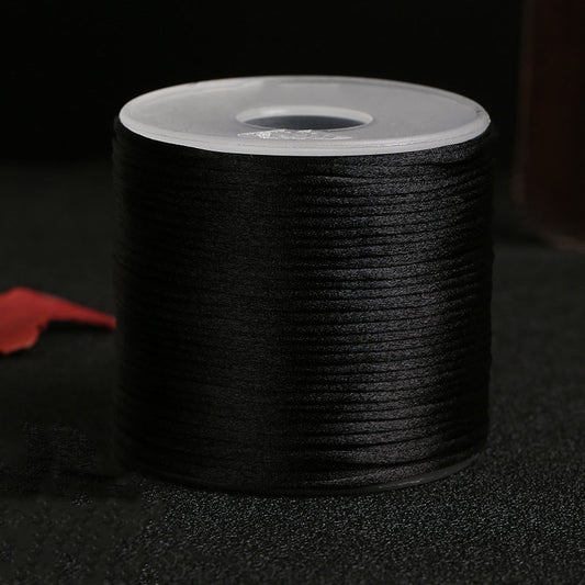 1.5mm Korean Silk Nylon Cord for Chinese Knot Making, DIY Jewelry Braiding String, Bracelet & Pendant Craft Cord, Colors