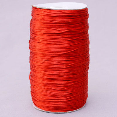 1.5mm Chinese Knot Nylon Cord for DIY Braiding, Korean Silk Craft String, Jewelry Making Cord, Fade-Resistant Weaving Rope, 500m Bulk Roll