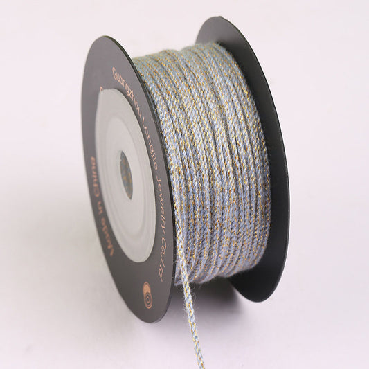1.2mm Starry Cotton Braided Cord for DIY Jewelry Crafting, Tibetan Style Bracelet Weaving Rope, Fade-Resistant Handmade String, Multi-Color Options