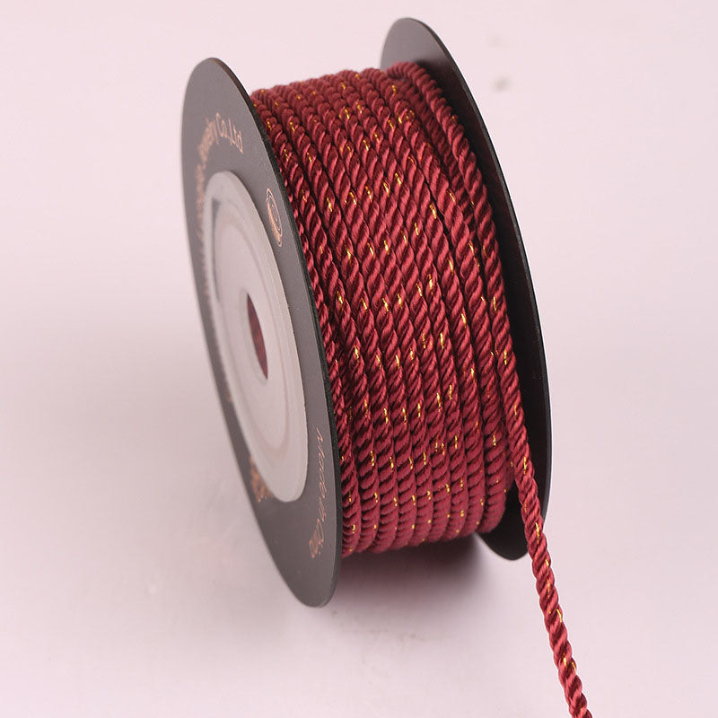 2.0mm Twisted Braiding Cord for DIY Jewelry Projects, Handmade Bracelet & Necklace String, Chinese Knot Weaving Rope, Fade-Resistant Craft Material