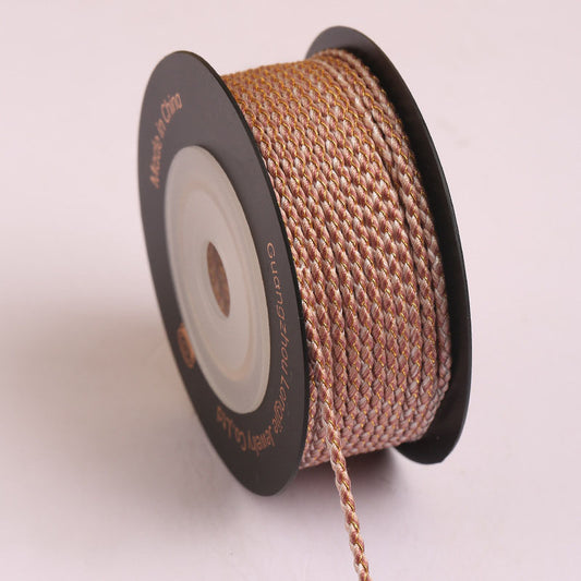 1.5mm Gradient Dragon Scale Braided Cord, Polyester Jewelry String for Chinese Knot Crafts, Decorative Weaving Rope, Multi-Color