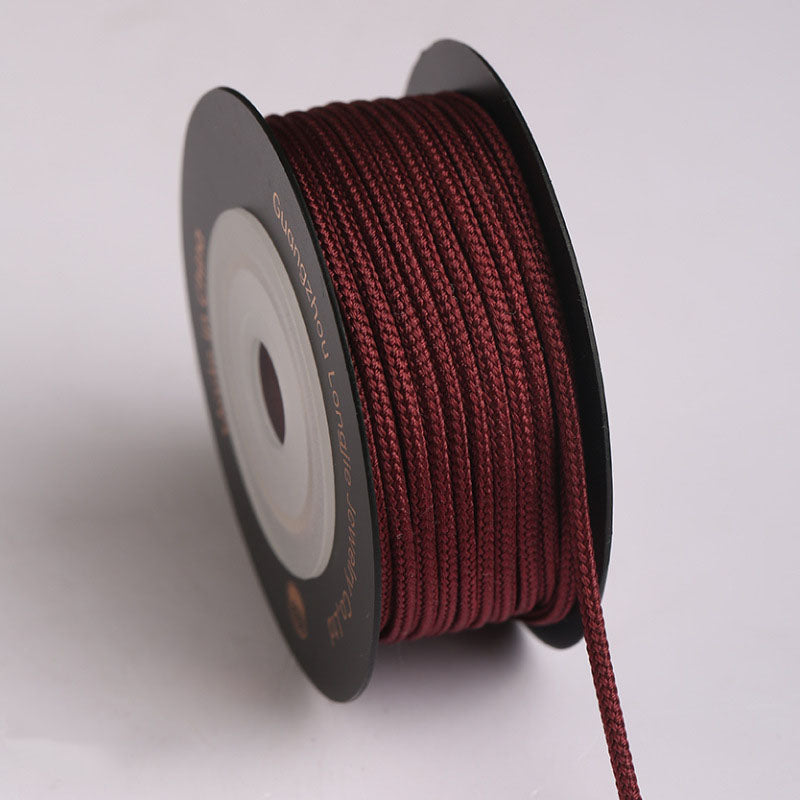 2mm Round Braiding Rope for Jewelry Crafting, Soft Decorative String for Necklaces, Bracelets & Traditional Knot Art