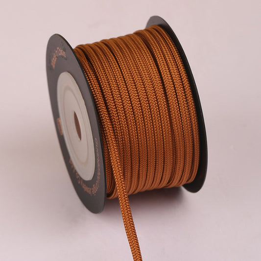 3.0mm Paracord Braided String for DIY Jewelry Making, Handmade Bracelet & Necklace Rope, Pendant Weaving Cord, Multi-Color Craft Options