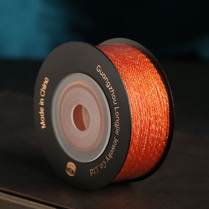 0.7mm Iridescent 18-Strand Braided Cord for Jewelry Making, Gradient Weaving Thread, DIY Bracelet & Decorative Craft Rope