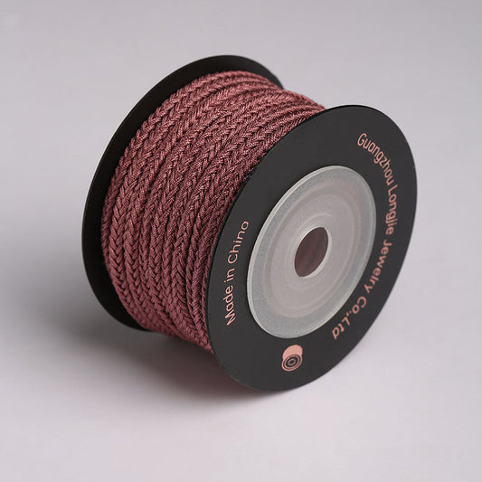 3.0mm Multi-Strand Woven Nylon Rope for Handmade Wrist Accessories, Jewelry Weaving & Decorative Craft Projects, Color Variants