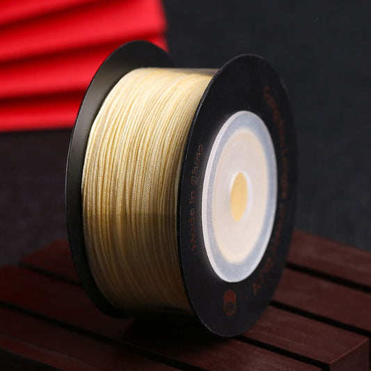 0.5mm Fine Nylon Craft Cord, 100m Spool for Jewelry Making, Bracelet Weaving, Chinese Knot DIY Thread, Multi-Color Bulk Suppl
