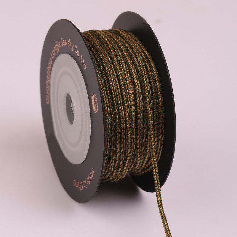 1.5mm Square Dragon Beard Braided Cord for DIY Jewelry Making, Bodhi Bead Bracelet & Necklace Weaving Rope, Smooth Polyester Craft String