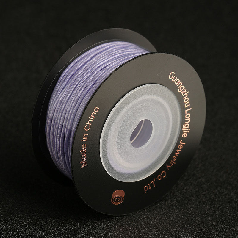 1mm Premium Core-Spun Elastic Cord for DIY Jewelry, Handcrafted Beading String, Stretchable Bracelet & Prayer Bead Cord, Wholesale