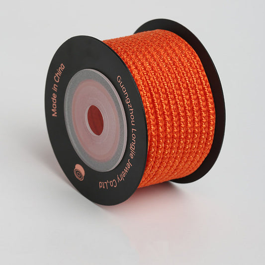 3mm Color Braided Rope for Handmade Accessories, Ethnic Weaving Cord for Bracelets, Necklaces & Decorative Crafts