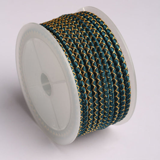 **4.0mm Dragon Scale Braided Cord for Chinese Knot Crafts, Decorative Jewelry Weaving Rope, Handmade Pendant String, Multi-Color**