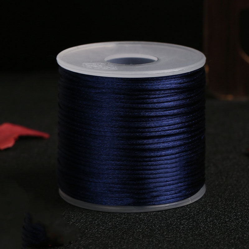 1.5mm Nylon Silk-Style Braiding Cord for Handmade Jewelry & Knot Art