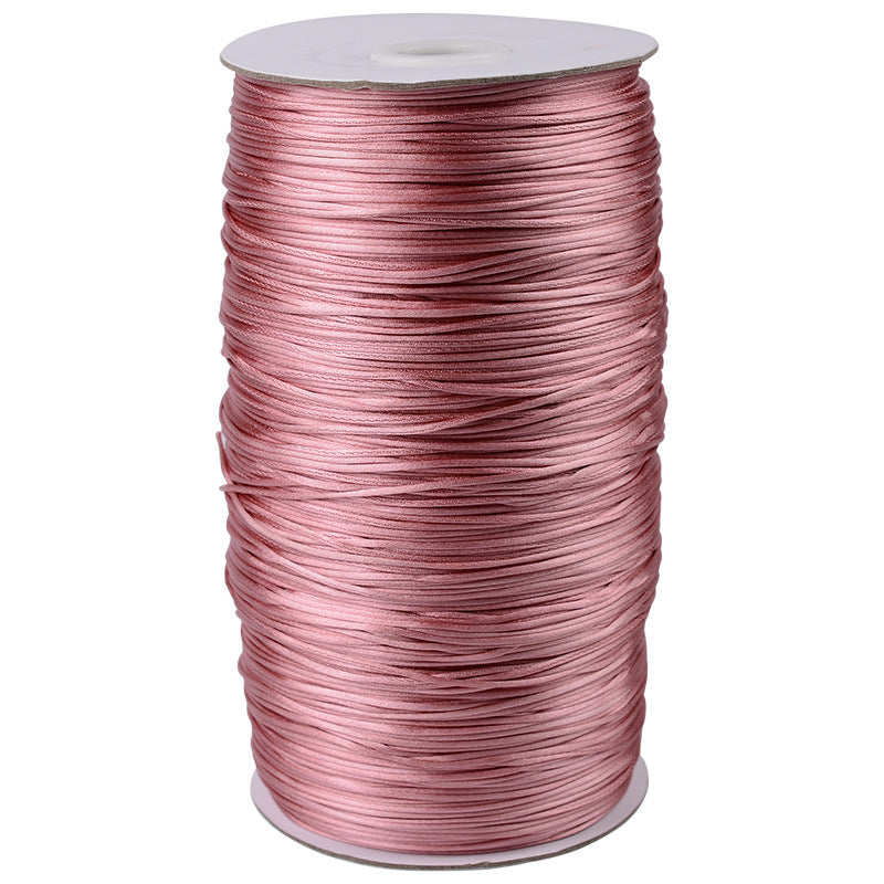 1.5mm Chinese Knot Nylon Cord for DIY Braiding, Korean Silk Craft String, Jewelry Making Cord, Fade-Resistant Weaving Rope, 500m Bulk Roll