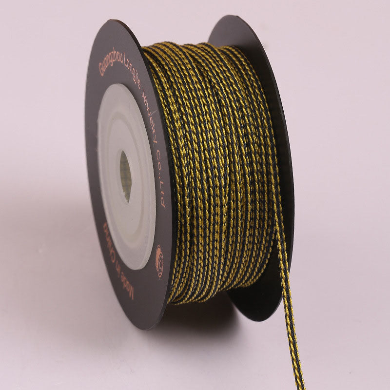 1.5mm Square Dragon Beard Braided Cord for DIY Jewelry Making, Bodhi Bead Bracelet & Necklace Weaving Rope, Smooth Polyester Craft String